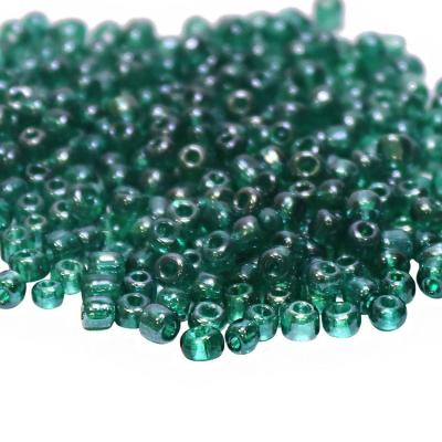 Фото - Бисер №107В зеленый изумрудный блестящий 40 грамм