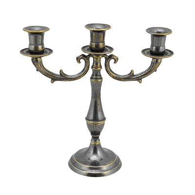 Фото - Канделябр трехрожковый Верона антик 25 х 24 см
