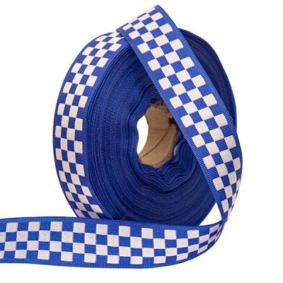 Фото - Декоративная лента васильково-белая Фото - Декоративная лента васильково-белая