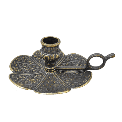 Фото - Подсвечник на ножке с ручкой Ромашка 12,5 х 6,5 см