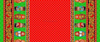 Фото - Полотенце Яркая матрешка 75 х 35 см