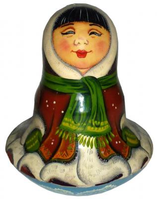 Фото - Матрешка неваляшка Принцесса Якутии 12 см