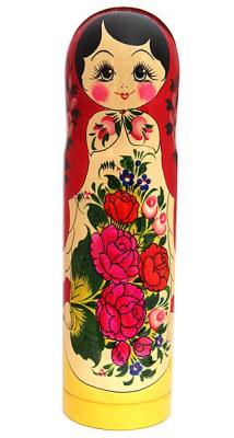 Фото - Футляр для бутылки шампанского - Матрешка, 0,75 л