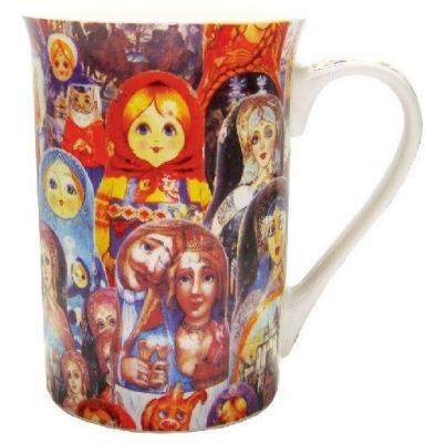 фото Кружка фарфоровая Матрешки Русский образ 250 мл фото Кружка фарфоровая Матрешки Русский образ 250 мл