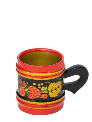 Фото - Кружка хохломская пивная малая 6 х 5,5 см