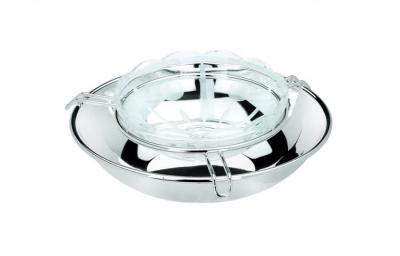 Хрустальная икорница 15 см