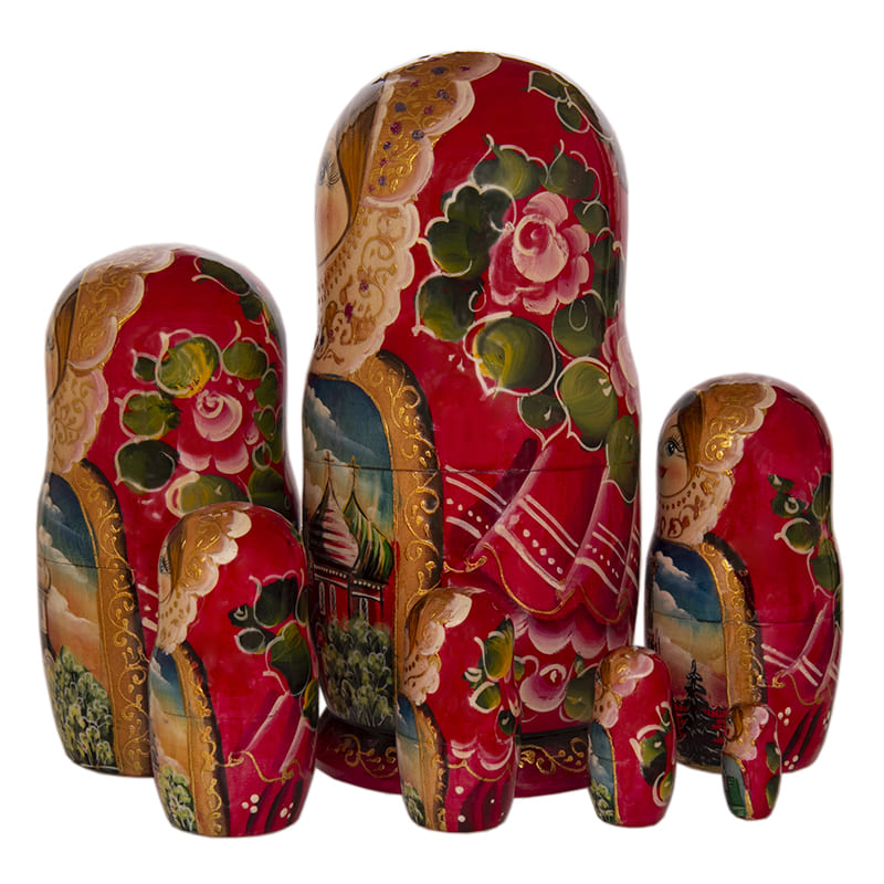 Фото - Деревянная матрешка авторская Москва 7 мест 23 см