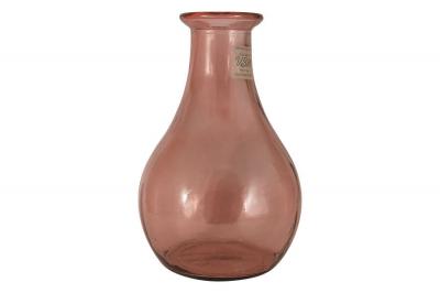 Фото - Ваза стеклянная Peach Cream розовая, 31 см