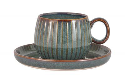 Чайная пара из керамики Comet морская волна 180 мл