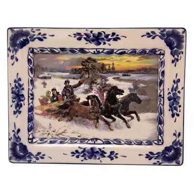 Панно гжель Тройка