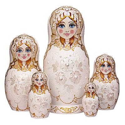 Фото - Матрешка авторская Жемчужница 5 мест 22 см