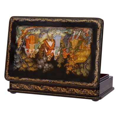 Фото - Шкатулка миниатюра Палех Снегурочка 15 х 10 см