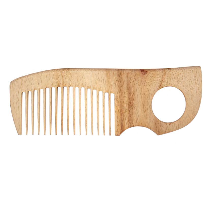 Фото - Гребень с ручкой из можжевельника 18 х 6 см