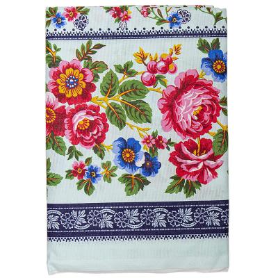 Фото - Скатерть льняная Маруся бирюза 110 х 150 см