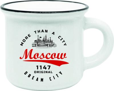Фото - Мини кружка Москва эмблема белый фон 50 мл Фото - Мини кружка Москва эмблема белый фон 50 мл