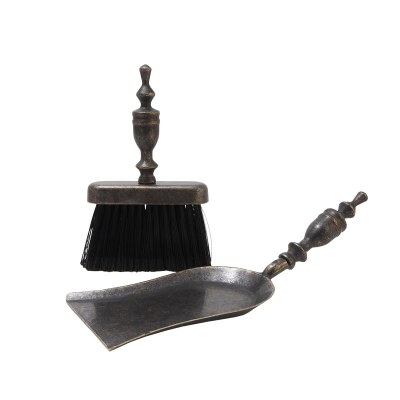 Фото - Набор для камина Совок и щетка антик