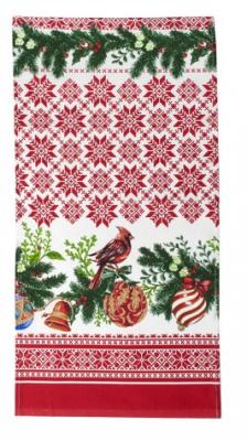 Фото - Новогоднее полотенце льняное Праздник 35 х 60 см