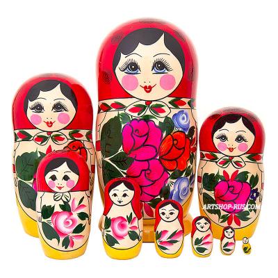 Фото - Традиционная матрешка 9 мест 22 см + подарок!