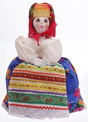фото - Кукла грелка на чайник в русском стиле "Семеновна" 44 см Кукла грелка на чайник в русском стиле "Семеновна". Высота 44 сантиметра подходит для больших и средних чайников.