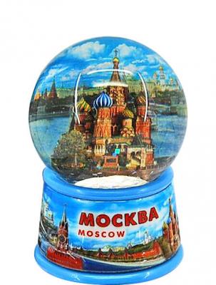Фото - Шар малый снежный Собор Москва 4,5 см