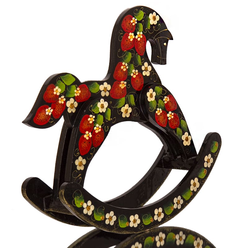 Фото - Деревянная лошадка качалка Летняя ночь 21 х 20 см