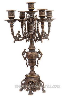 Фото -  Канделябр на 5 свечей - Барокко антик