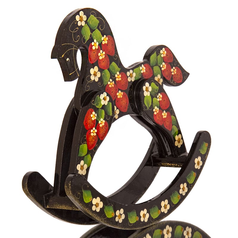 Фото - Деревянная лошадка качалка Летняя ночь 21 х 20 см