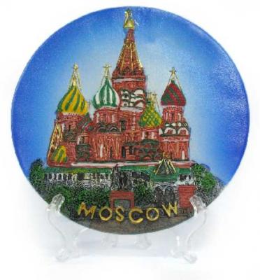 Фото - Мини-тарелочка полистоун Москва 5 см