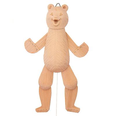 Фото - Резная уникальная игрушка Мишка подвижный 25 см