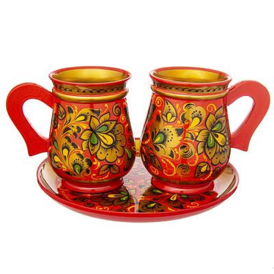 Фото - Набор для пива Хохломской расписной 3 предмета