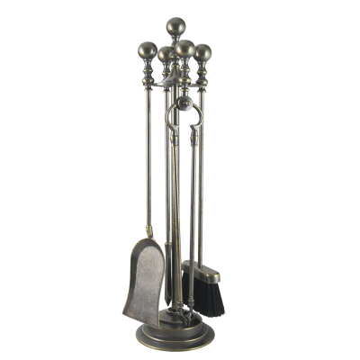 Фото - Набор для камина Бочча антик 4 предмета