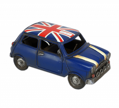 Фото - Модель автомобиля Мини купер синий 60-е годы 20 век 16 х 12 х 10 см