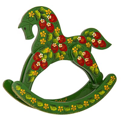 Деревянная лошадка качалка