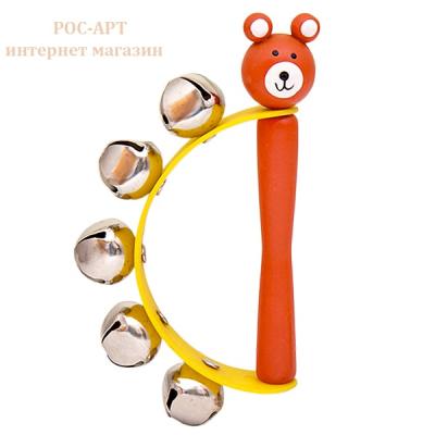 Фото - Бубен для малышей с ручкой 11,5 х 6,5 см Фото - Бубен для малышей с ручкой 11,5 х 6,5 см