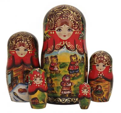 Фото - Матрешка сувенирная Три Медведя 5 мест 17 см