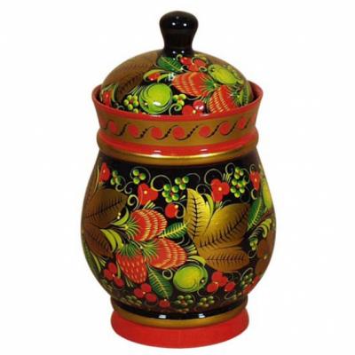 Фото - Поставок с крышкой Хохлома фигурный 18 см
