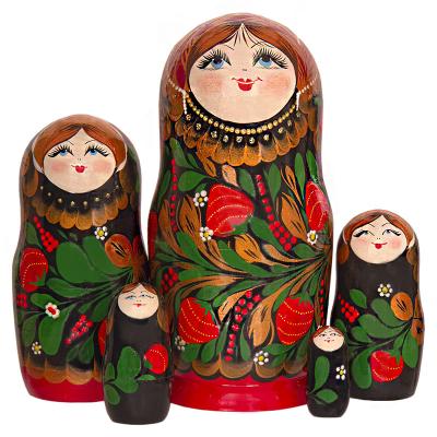 Фото - Матрешка сувенир Сладкая клубничка 5 мест 18 см