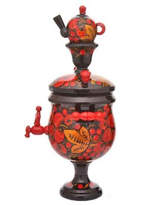 Фото - Золотая хохлома Самовар сувенирный 15 см