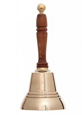 Фото - Школьный колокольчик с ручкой 16 см Фото - Школьный колокольчик с ручкой 16 см