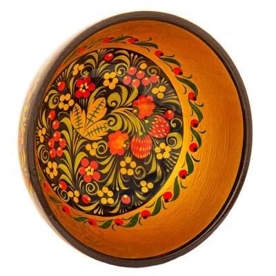 Фото - Хохломской салатник с росписью Радость 16 х 8 см