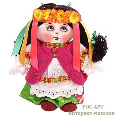 Фото - Кукла из текстиля Девочка с венком 19 см Фото - Кукла из текстиля Девочка с венком 19 см