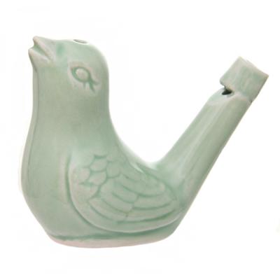 Фото - Свистулька птичка бирюзинка из керамики 6,5 х 5,5 см 2 штуки