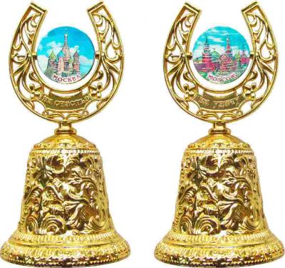 Фото - Колокольчик подарочный Подкова на счастье Москва 9,5 см