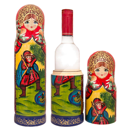 Футляр для бутылки Матрешка