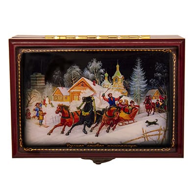 Шкатулка Зимние гулянья