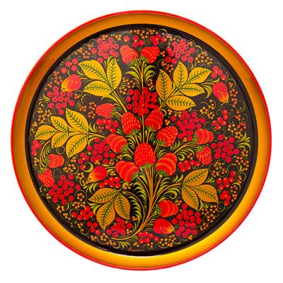 Фото - Декоративное хохломское панно Клубнички 25 см Фото - Декоративное хохломское панно Клубнички 25 см
