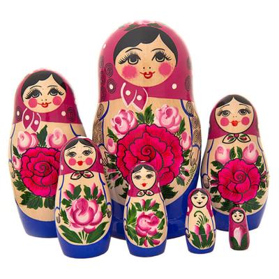 Фото - Матрешка художественная семеновская 7 мест фабрика 16 см Фото - Матрешка художественная семеновская 7 мест фабрика 16 см