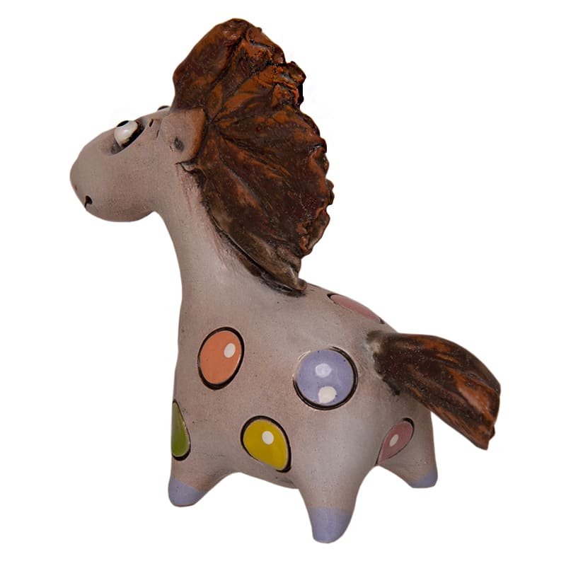 Фото - Керамическая статуэтка Лошадка Сивка бурка 11 х 12 см