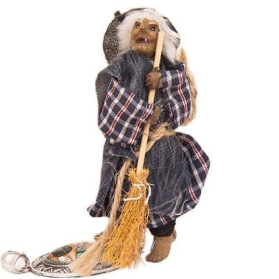 Фото - Сувенир брелок для ключей Баба Яга 12 см