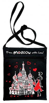 Фото - Сумочка через плечо From Moscow with love 16 х 20 см Фото - Сумочка через плечо From Moscow with love 16 х 20 см